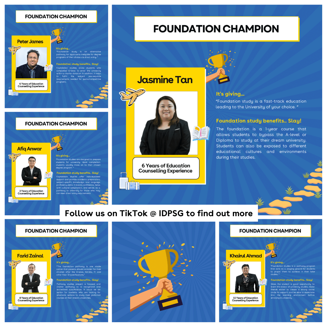 Foundation champions IDP SG November 2023